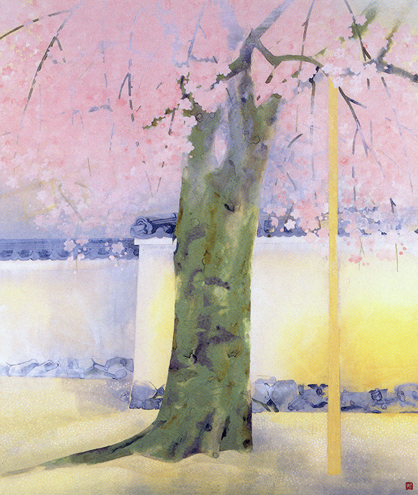 再興第５７回院展作品「醍醐」　1972（昭和47）年83歳　（山種美術館所蔵）