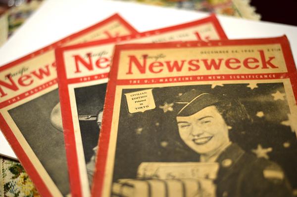 MPライダーという職務により入手できたアメリカの雑誌。終戦後の発行で白黒印刷