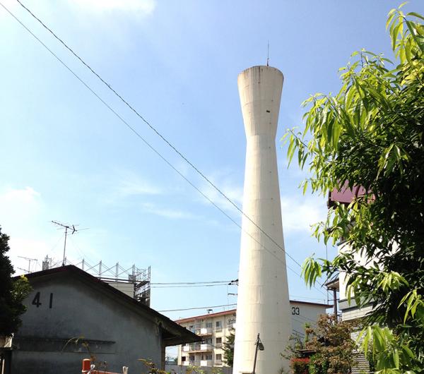 阿佐ヶ谷住宅の中央にあった給水塔