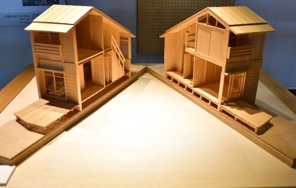 前川テラスTA型断面模型（UR集合住宅歴史館（※10）にて展示）