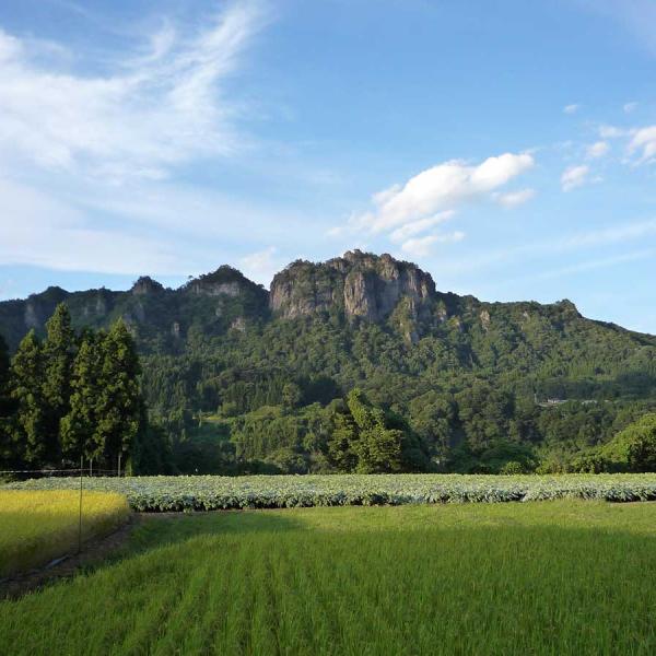 勇壮な岩櫃山は東吾妻町のシンボル（写真提供：東吾妻町）