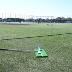 グラウンドにホールを設置し競技場へ変身