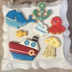 夏をイメージしたアイシングクッキー（写真提供: M's Cookies）